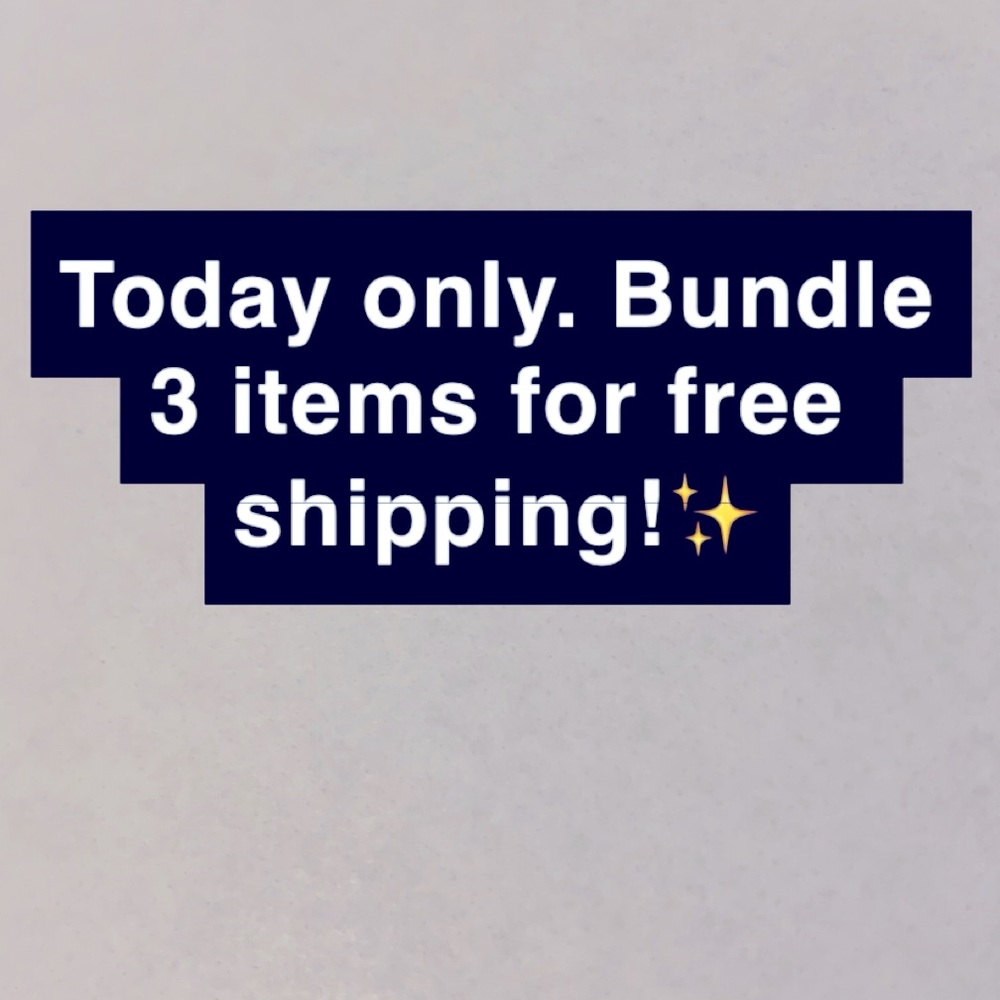 🛍️Today only. Bundle 3 items for free shipping! Questions? Just ask.